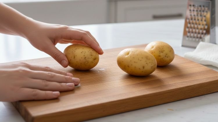 Trik jitu menghilangkan bau bawang di talenan kayu dengan kentang, berikut caranya