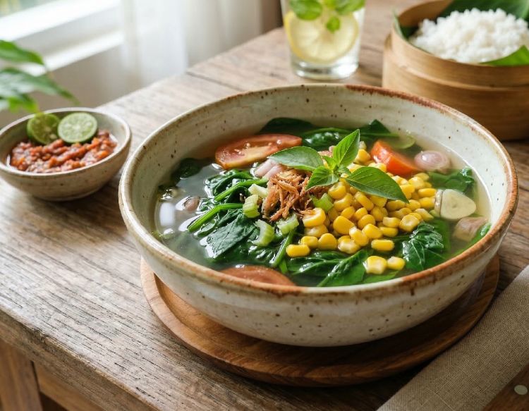 Resep sop sayur bening enak untuk lebaran, biar gak bosan dengan opor dan sambal ati goreng