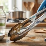 Cara membersihkan penjepit makanan stainless steel yang kusam