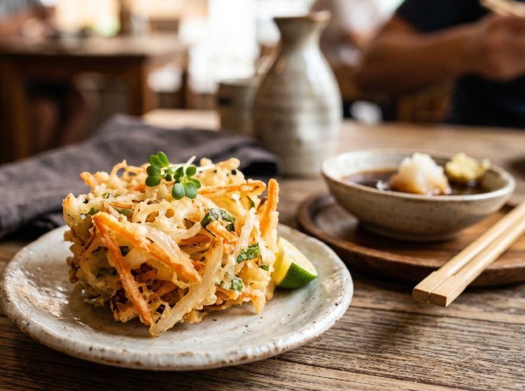 Resep kakiage renyah mirip dengan bakwan udon sayur ala restoran, rasanya enak dan mudah dibuat