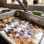 Cara membersihkan loyang oven yang gosong tanpa menggosok terlalu keras